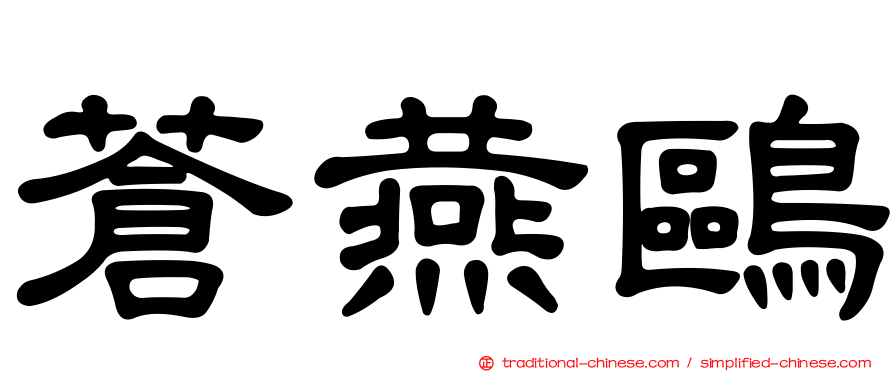 蒼燕鷗