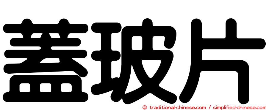 蓋玻片