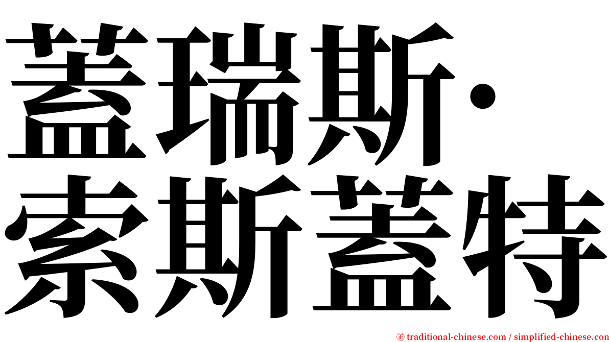 蓋瑞斯·索斯蓋特 serif font