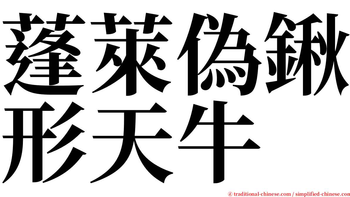 蓬萊偽鍬形天牛 serif font