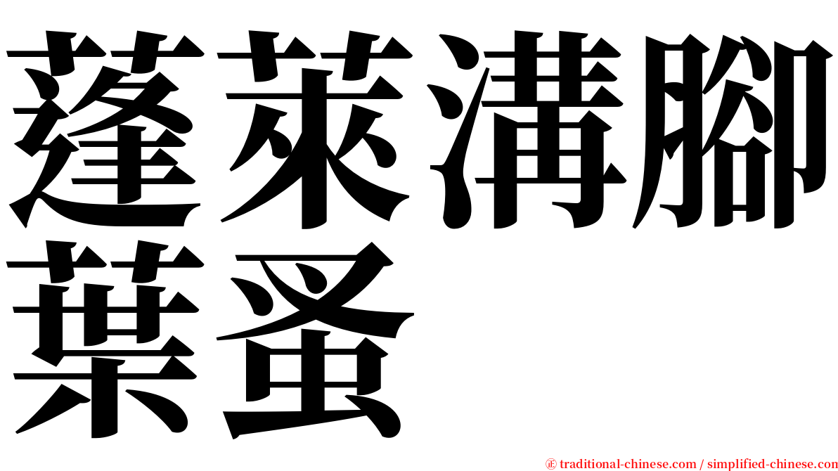 蓬萊溝腳葉蚤 serif font