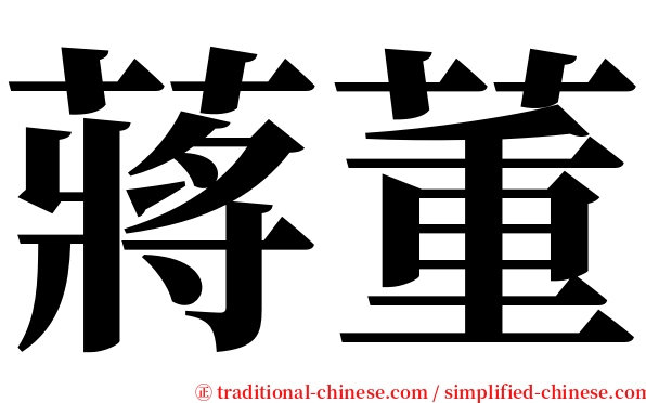 蔣董 serif font