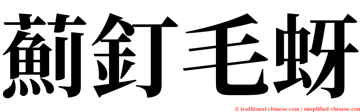 薊釘毛蚜 serif font