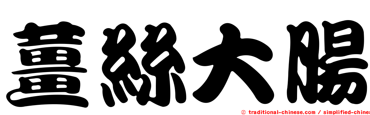 薑絲大腸