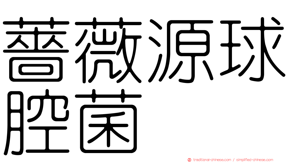 薔薇源球腔菌