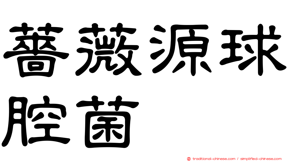 薔薇源球腔菌