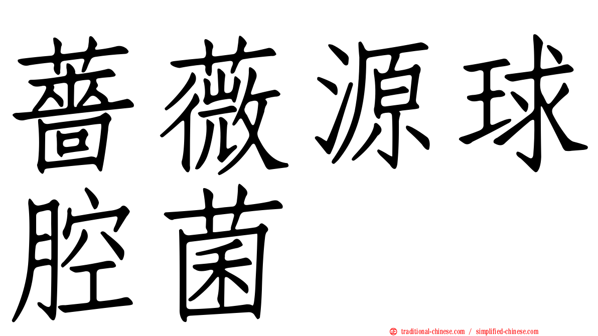 薔薇源球腔菌