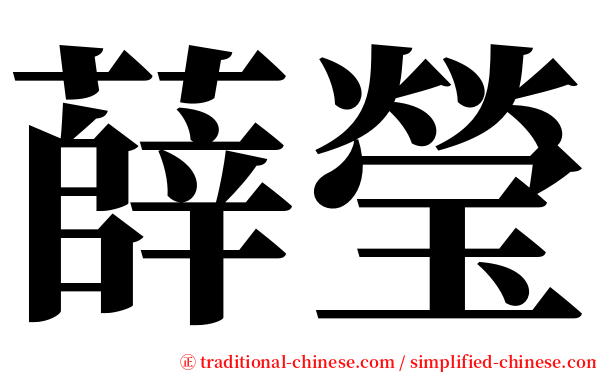 薛瑩 serif font