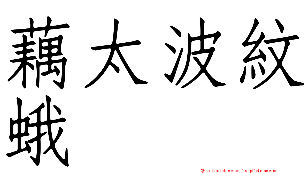 藕太波紋蛾