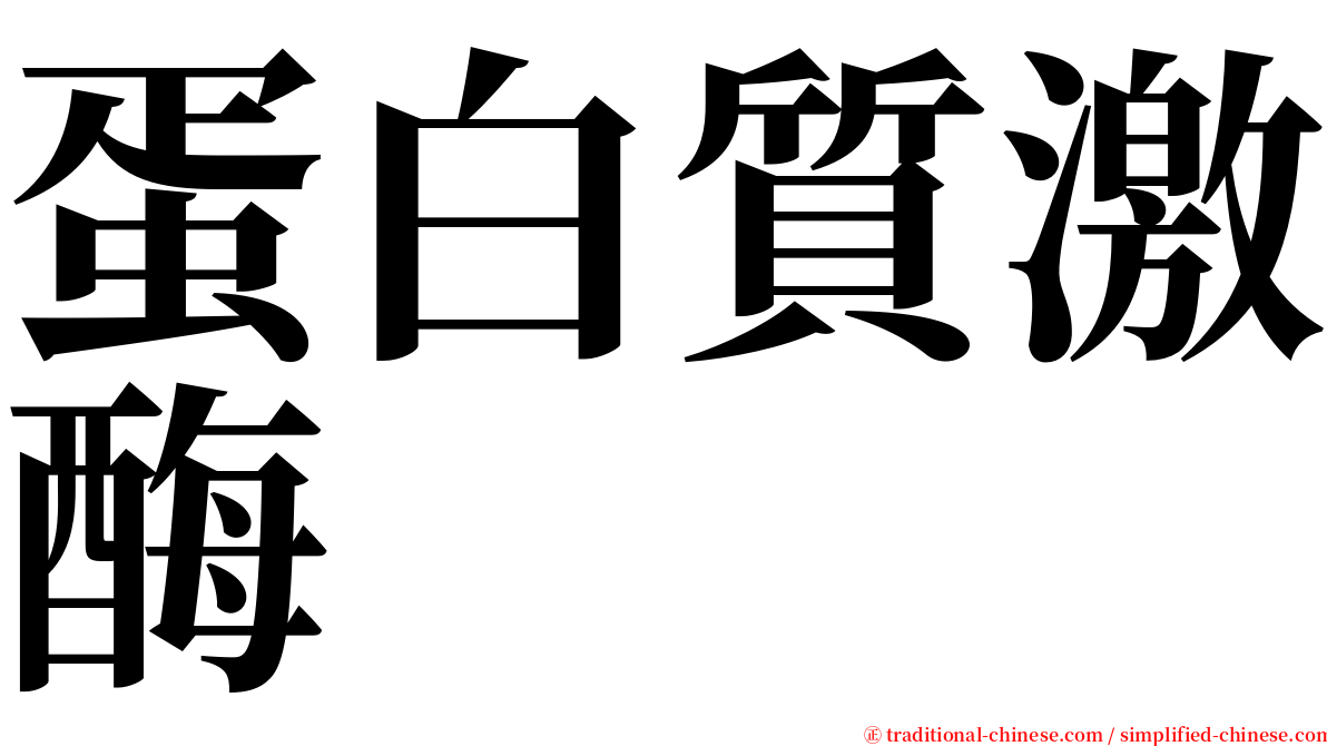 蛋白質激酶 serif font