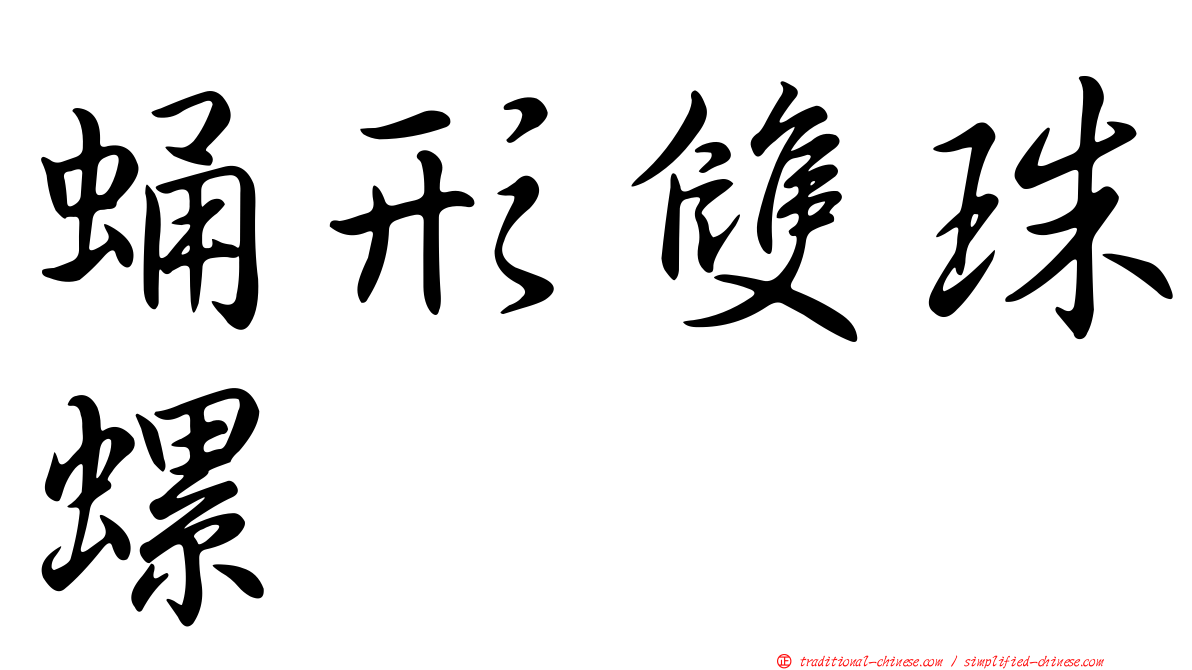 蛹形雙珠螺