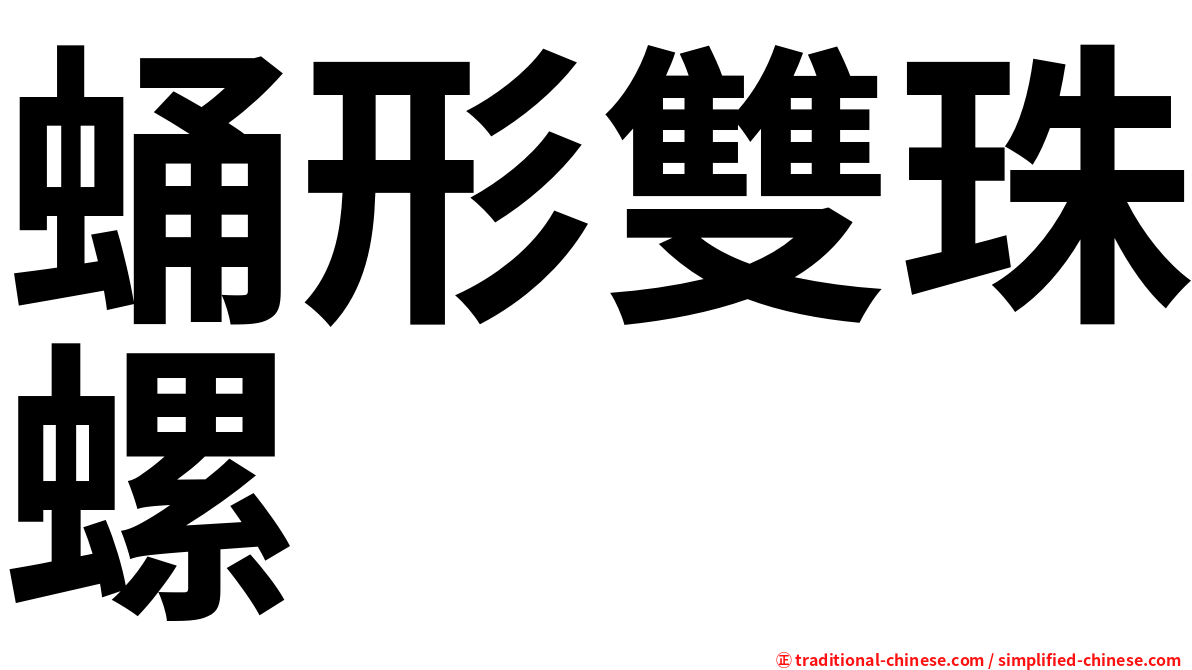 蛹形雙珠螺