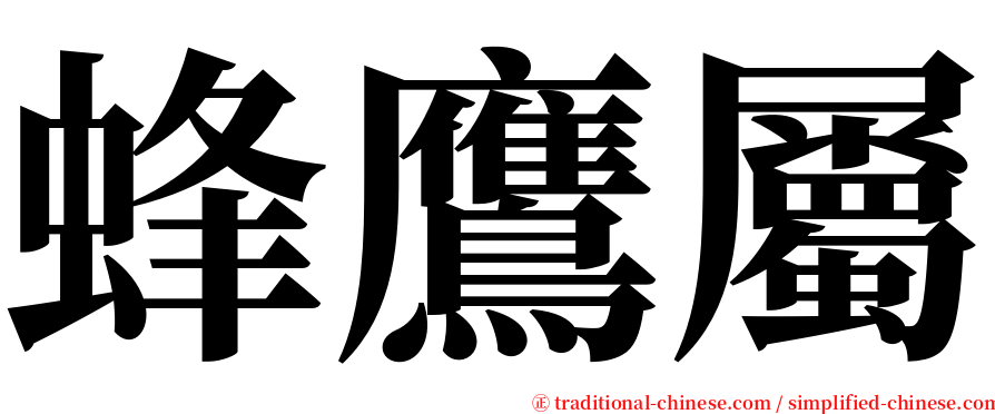 蜂鷹屬 serif font