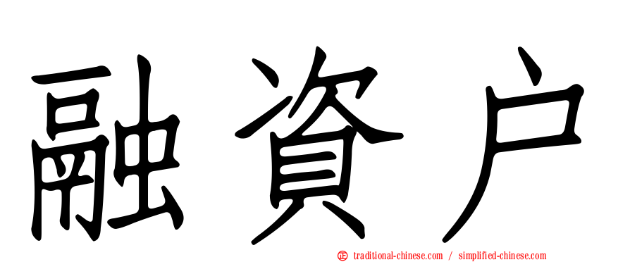 融資戶