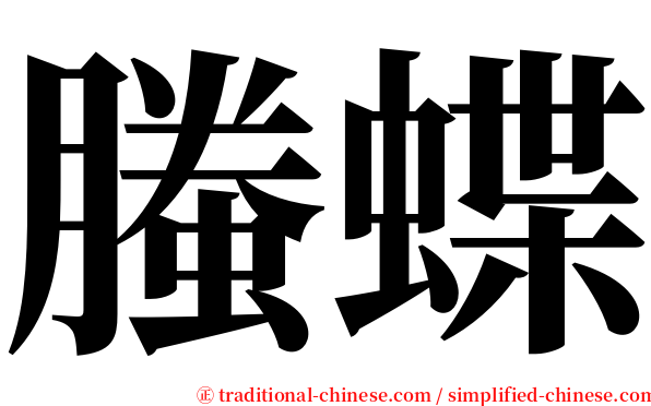 螣蝶 serif font