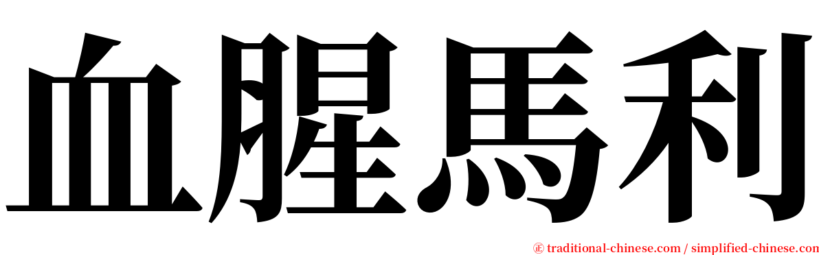 血腥馬利 serif font