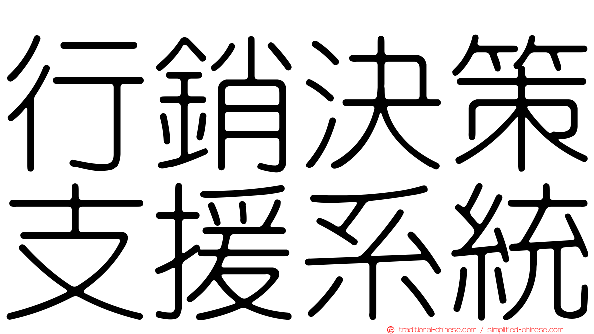 行銷決策支援系統