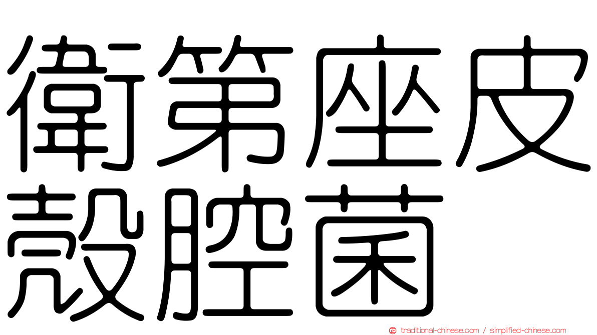 衛第座皮殼腔菌
