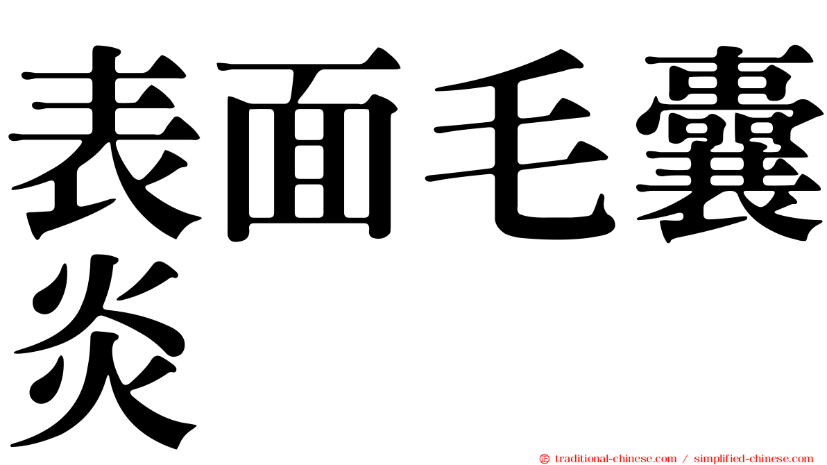表面毛囊炎