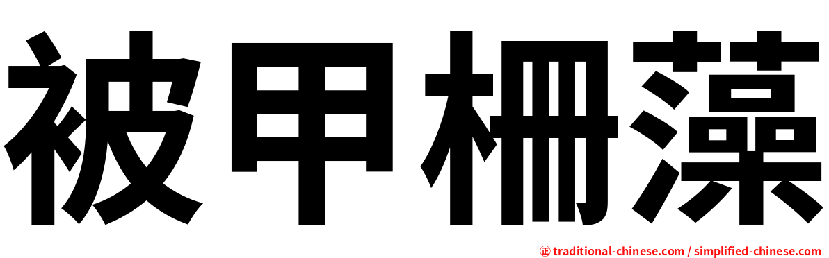 被甲柵藻