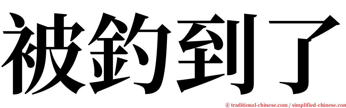 被釣到了 serif font