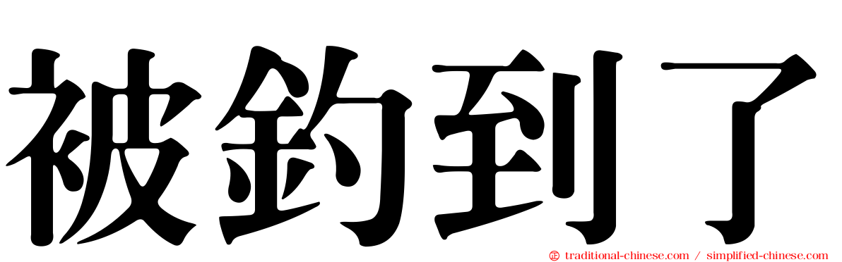 被釣到了