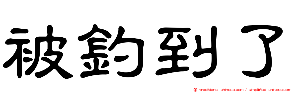 被釣到了