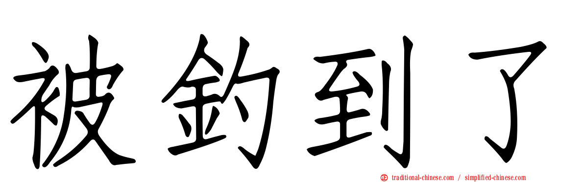 被釣到了