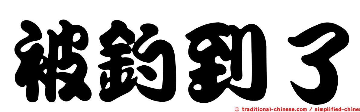 被釣到了