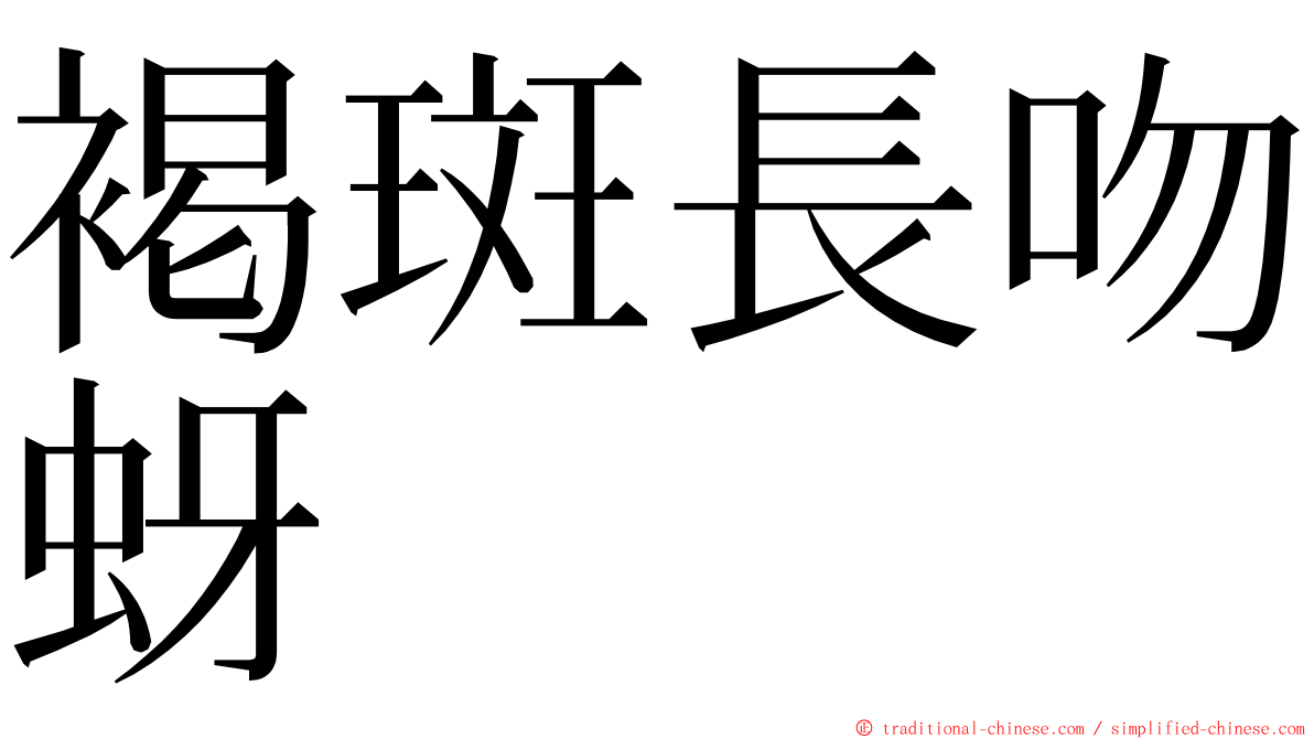 褐斑長吻蚜 ming font