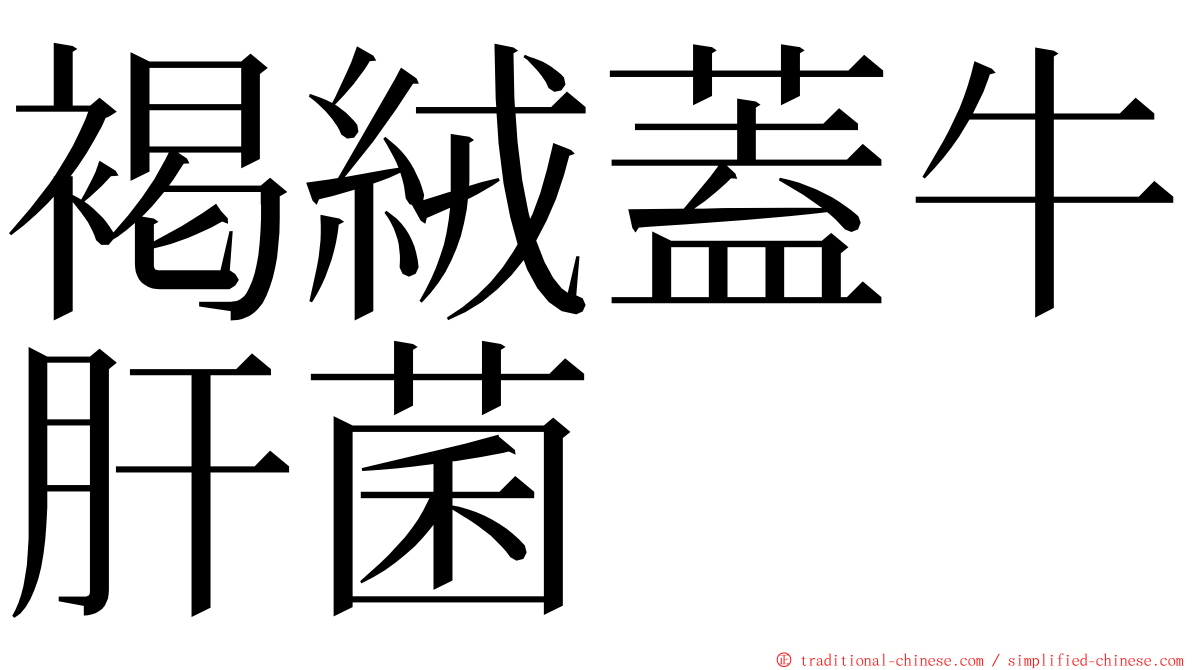 褐絨蓋牛肝菌 ming font