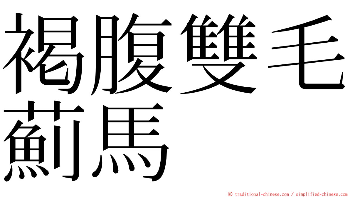 褐腹雙毛薊馬 ming font