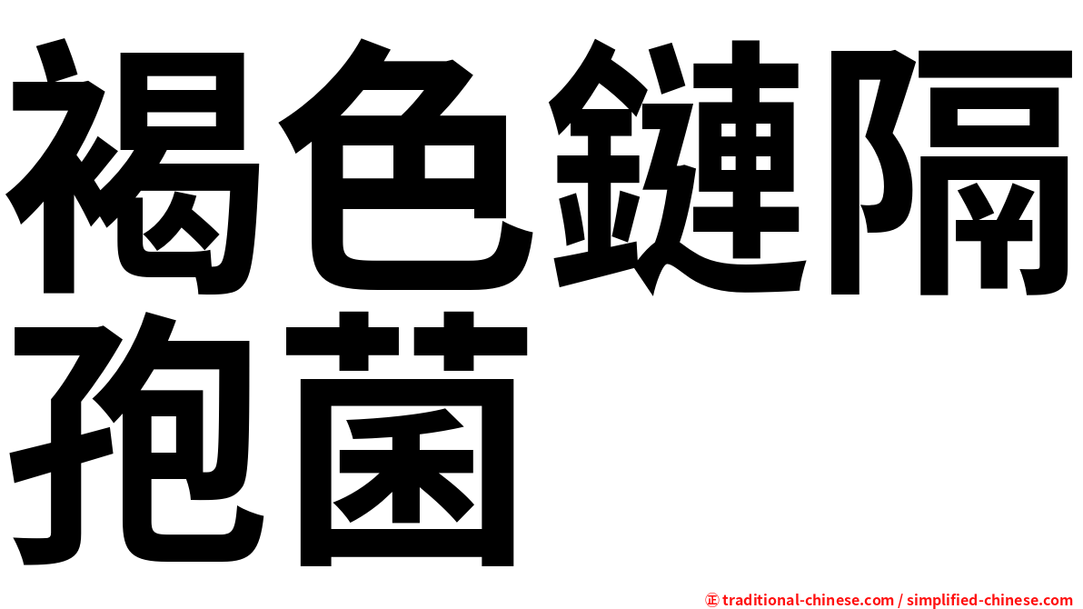 褐色鏈隔孢菌