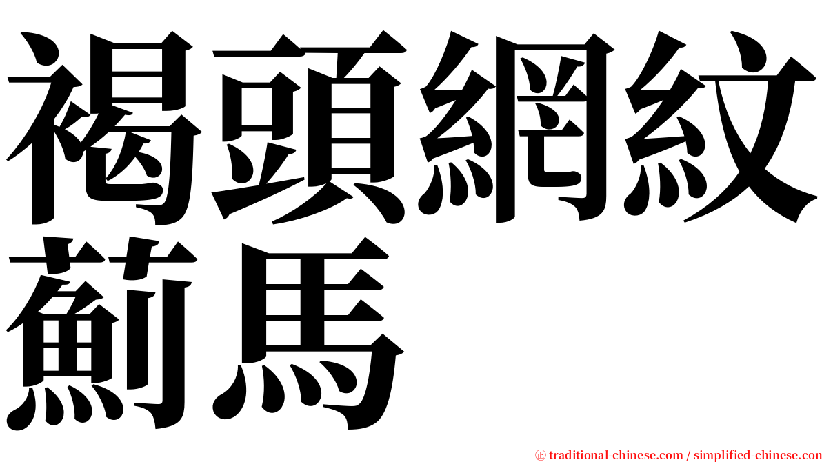 褐頭網紋薊馬 serif font