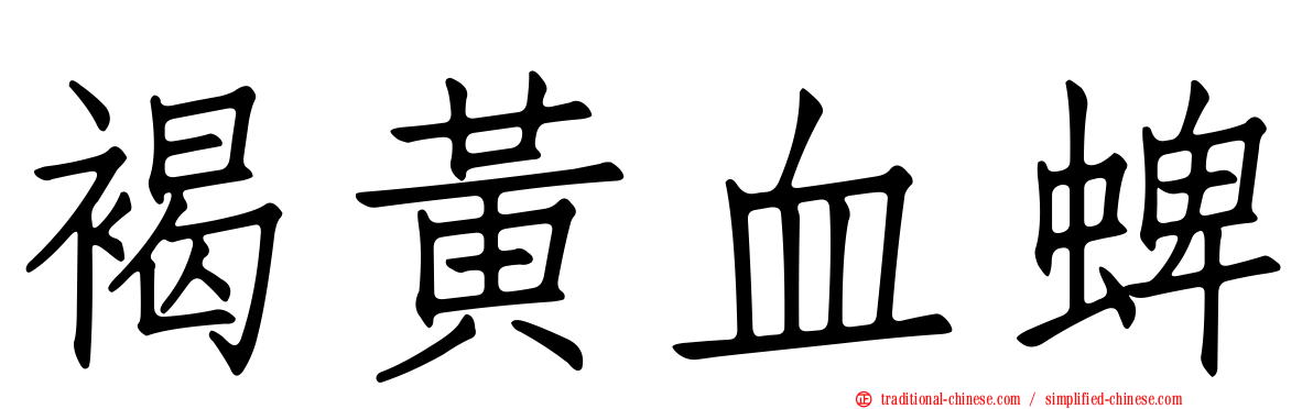 褐黃血蜱