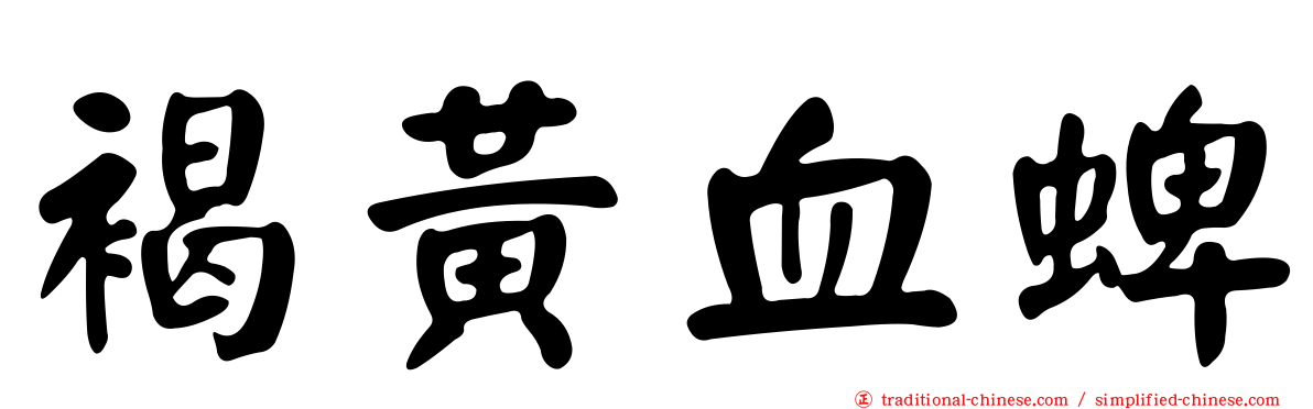 褐黃血蜱