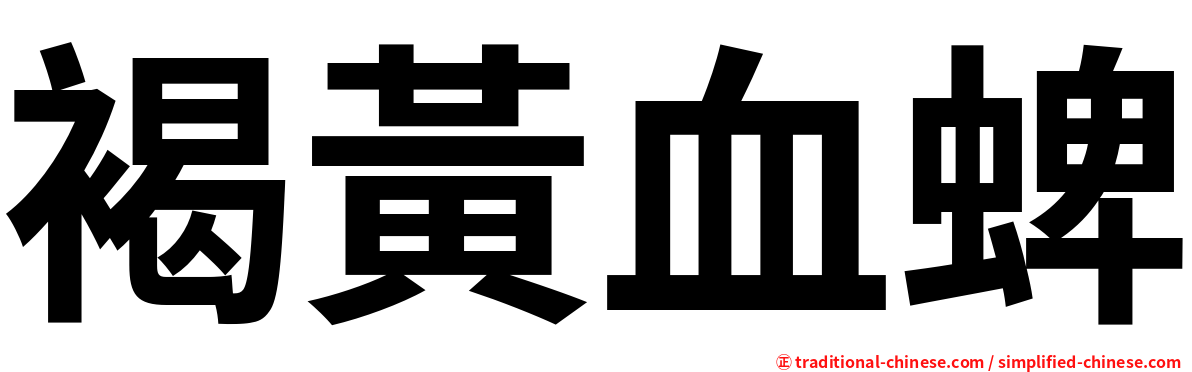 褐黃血蜱