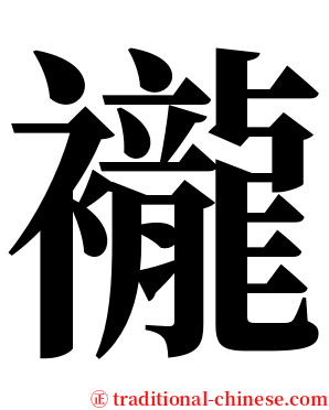 襱 serif font