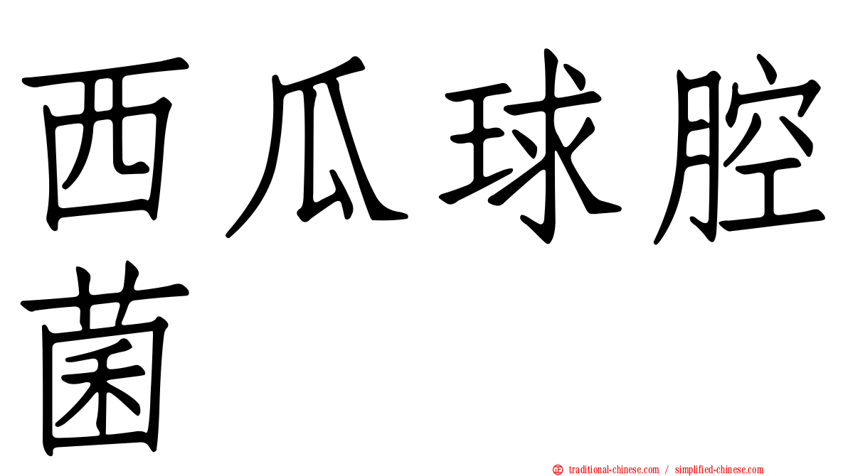 西瓜球腔菌
