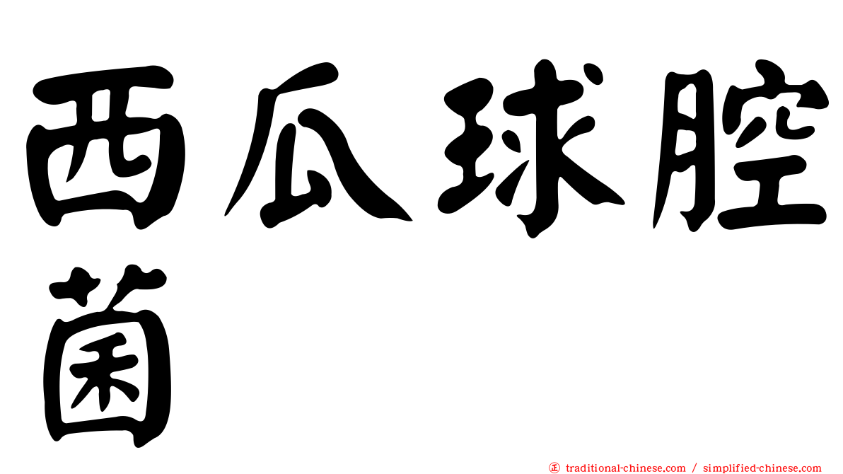 西瓜球腔菌