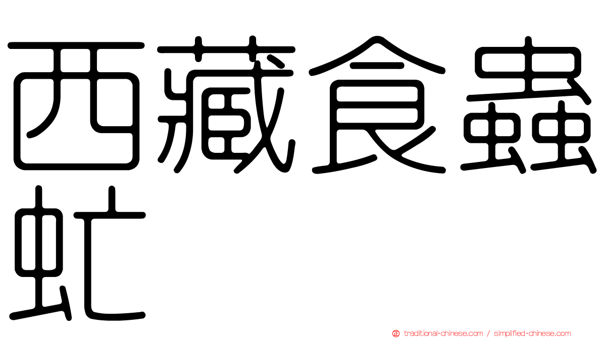 西藏食蟲虻