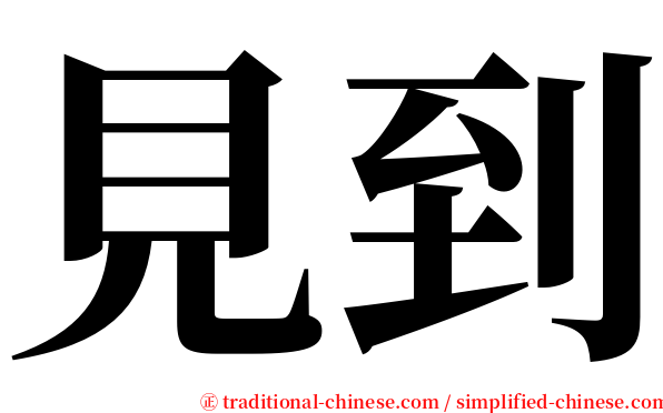見到 serif font