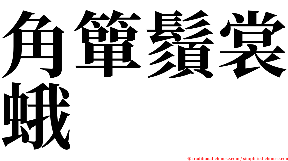 角簞鬚裳蛾 serif font