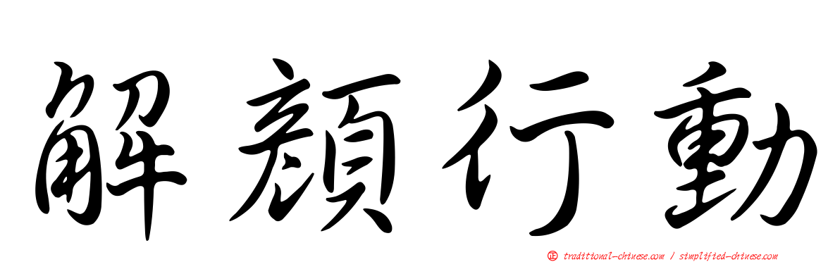 解顏行動