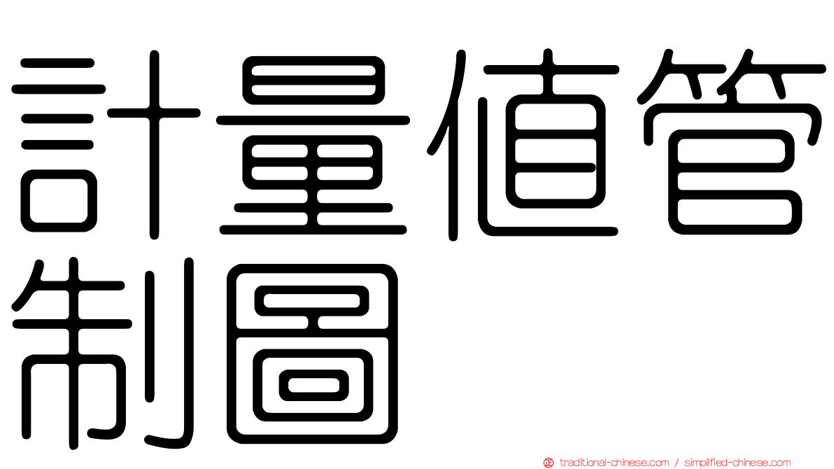 計量值管制圖