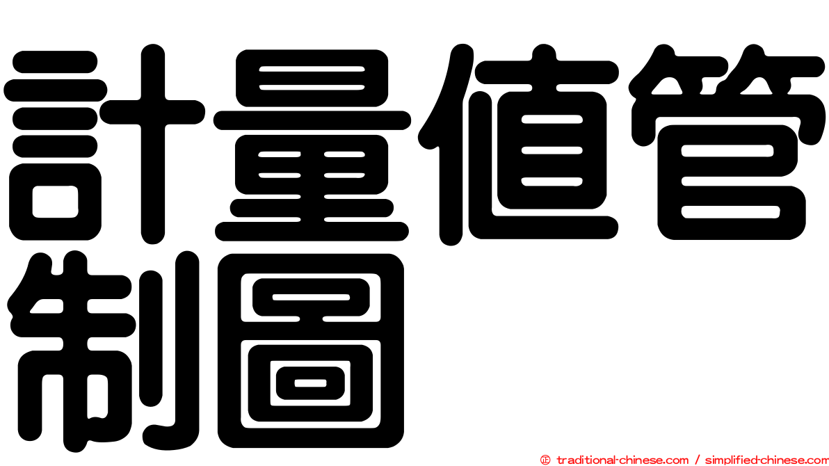 計量值管制圖