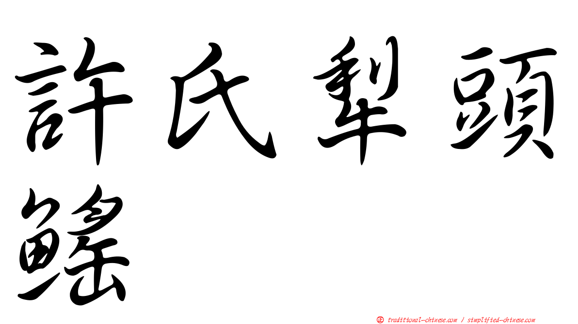 許氏犁頭鰩