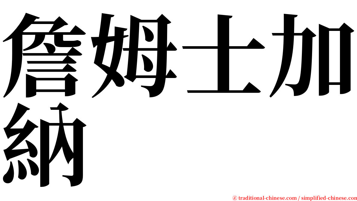 詹姆士加納 serif font