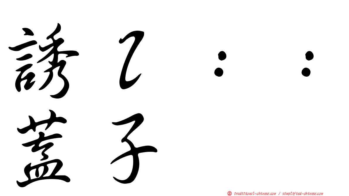 誘ｌ：：蓋子