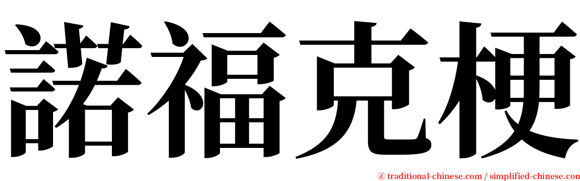 諾福克梗 serif font